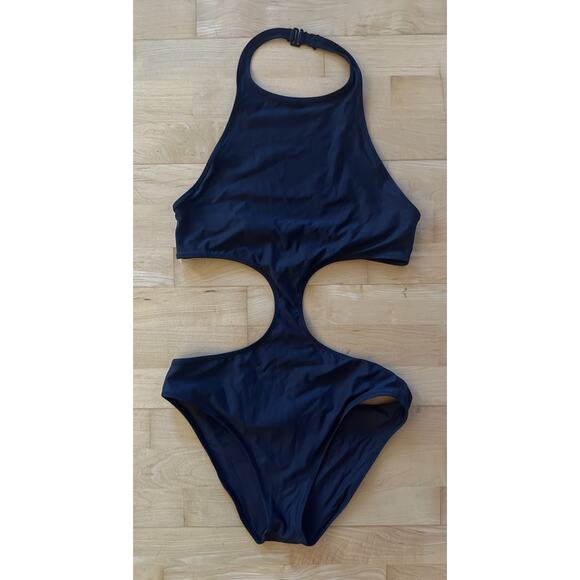 Skims Recycled Halter Monokini Halter Cut Out Swimsuit L - Picture 2 of 3